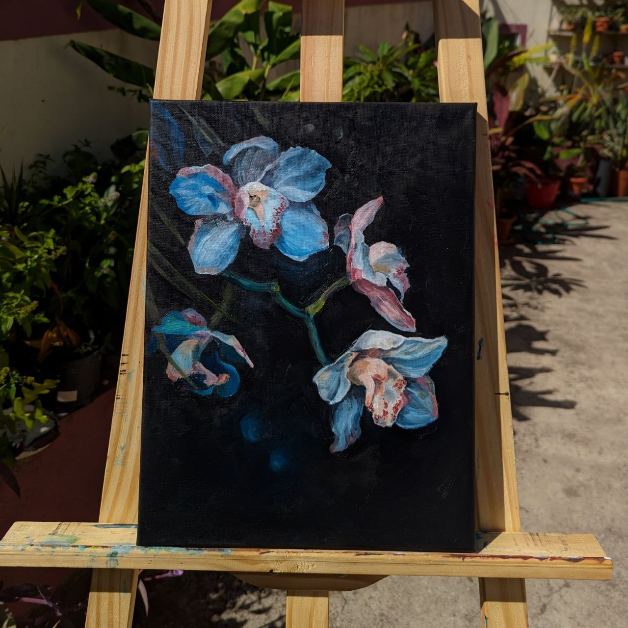 Orchids — Oil on Canvas — photo 1